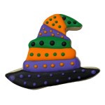 Halloween Witch's Brew Hat Frosted Cutout Sugar Cookie