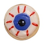 Halloween Scary Floating Eyeball Frosted Cutout Sugar Cookie Halloween Scary Floating Eyeball Frosted Cutout Sugar Cookie