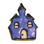 Halloween Haunted House Frosted Cutout Sugar Cookie Halloween Haunted House Frosted Cutout Sugar Cookie