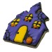 AJB-1293 : Halloween Haunted House Frosted Cutout Sugar Cookie at A & J's Texas Bakehouse