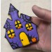 AJB-1293 : Halloween Haunted House Frosted Cutout Sugar Cookie at A & J's Texas Bakehouse