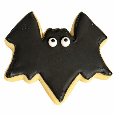 AJB-1355 : Black Bat Halloween Frosted Cutout Sugar Cookie at A & J's Texas Bakehouse AJB-1355 : Black Bat Halloween Frosted Cutout Sugar Cookie at A & J's Texas Bakehouse