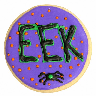 AJB-1356 : EEK Spider Frosted Cutout Sugar Cookie at A & J's Texas Bakehouse