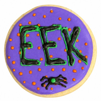 EEK Spider Frosted Cutout Sugar Cookie