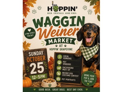 Waggin' Weiner Market at Hoppin', Grapevine