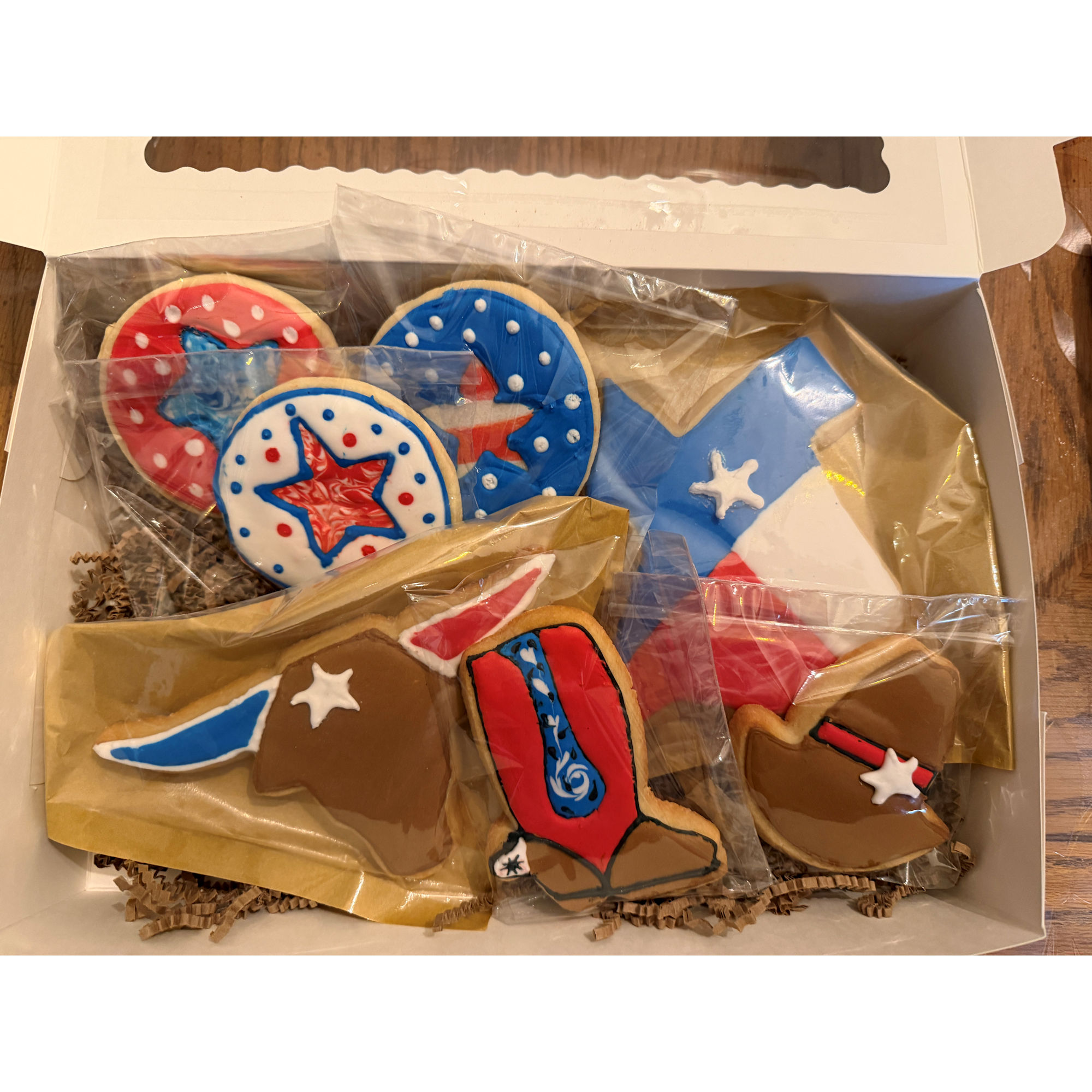 Texas Sugar Cookie Frosted Cutouts - 1 Dozen