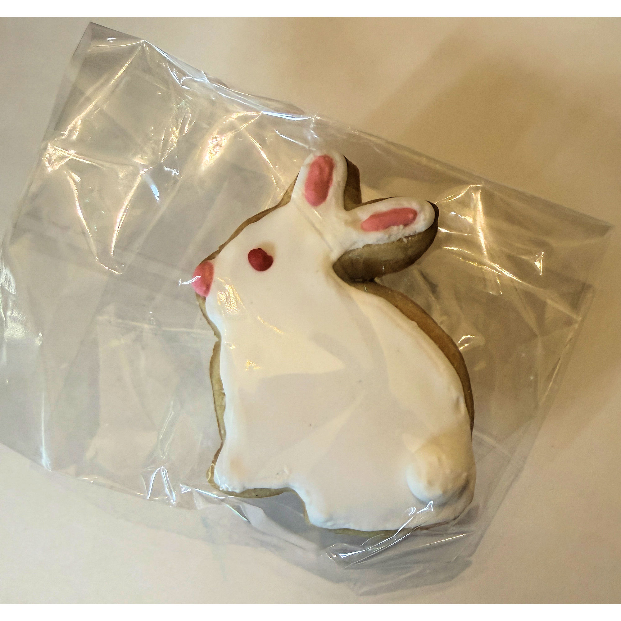 White Rabbit Frosted Cutout Sugar Cookie - Left-Facing