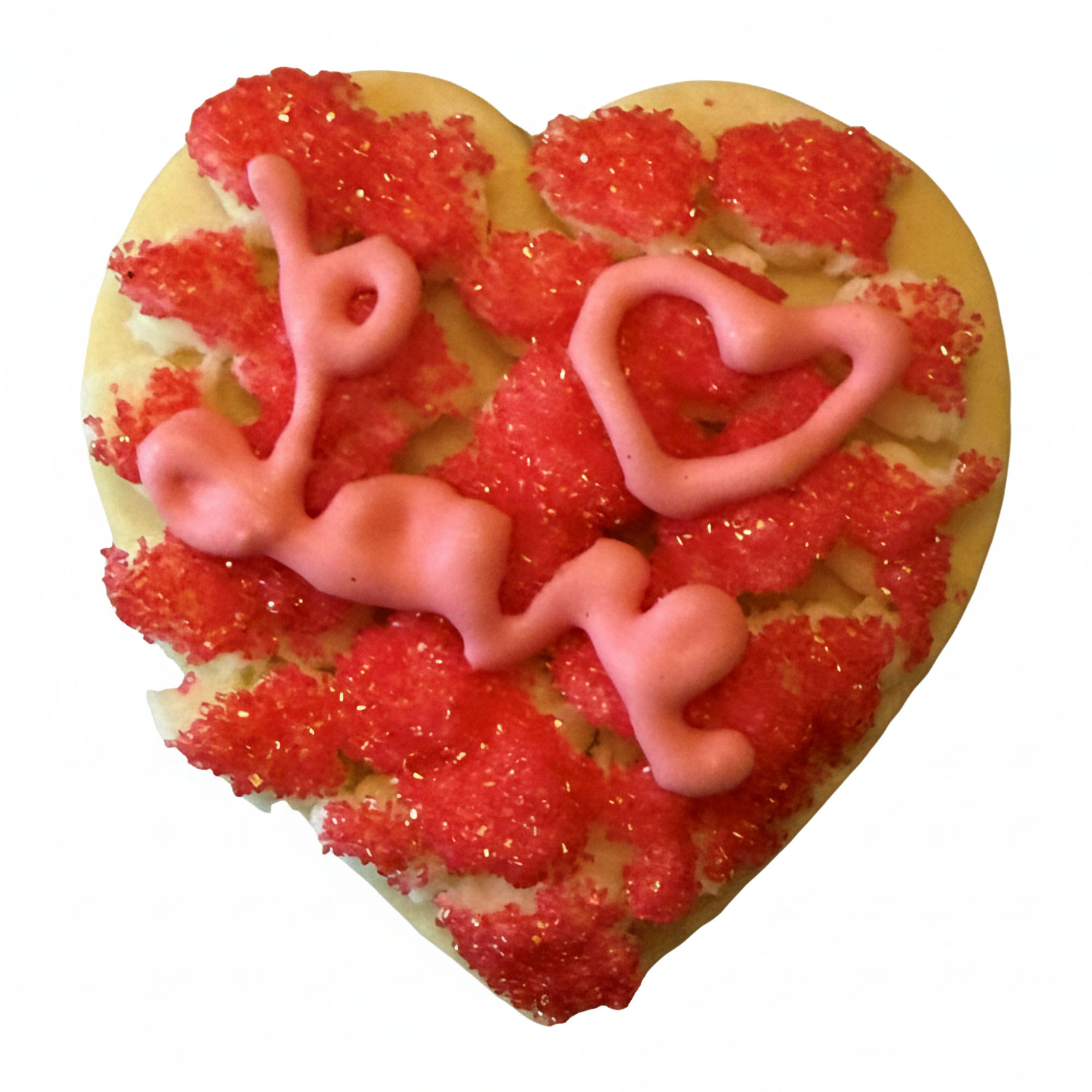 Love Heart Frosted Cutout Sugar Cookie