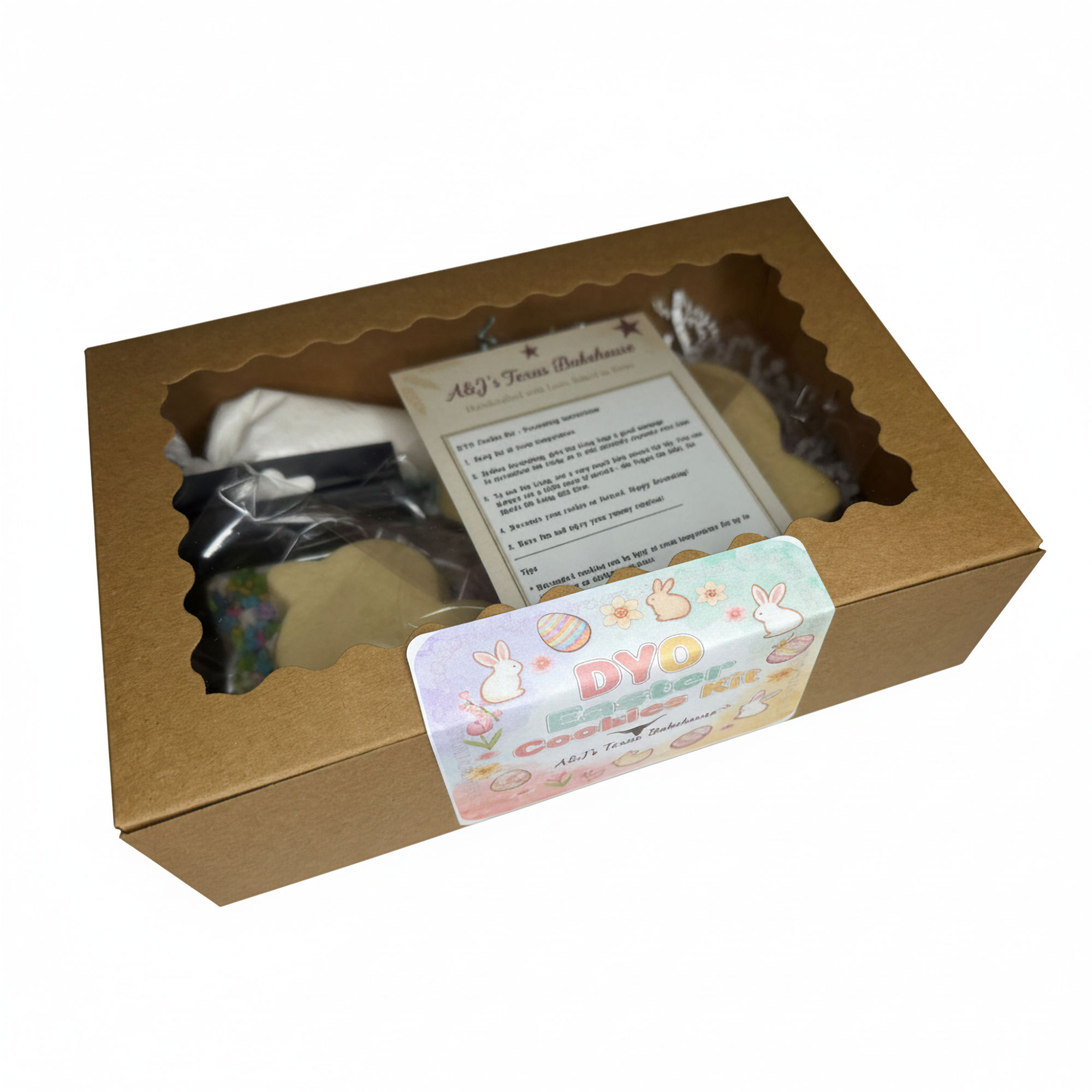 DYO 3 Easter Cookies Kit Box Set Butterfly Chick and Flower