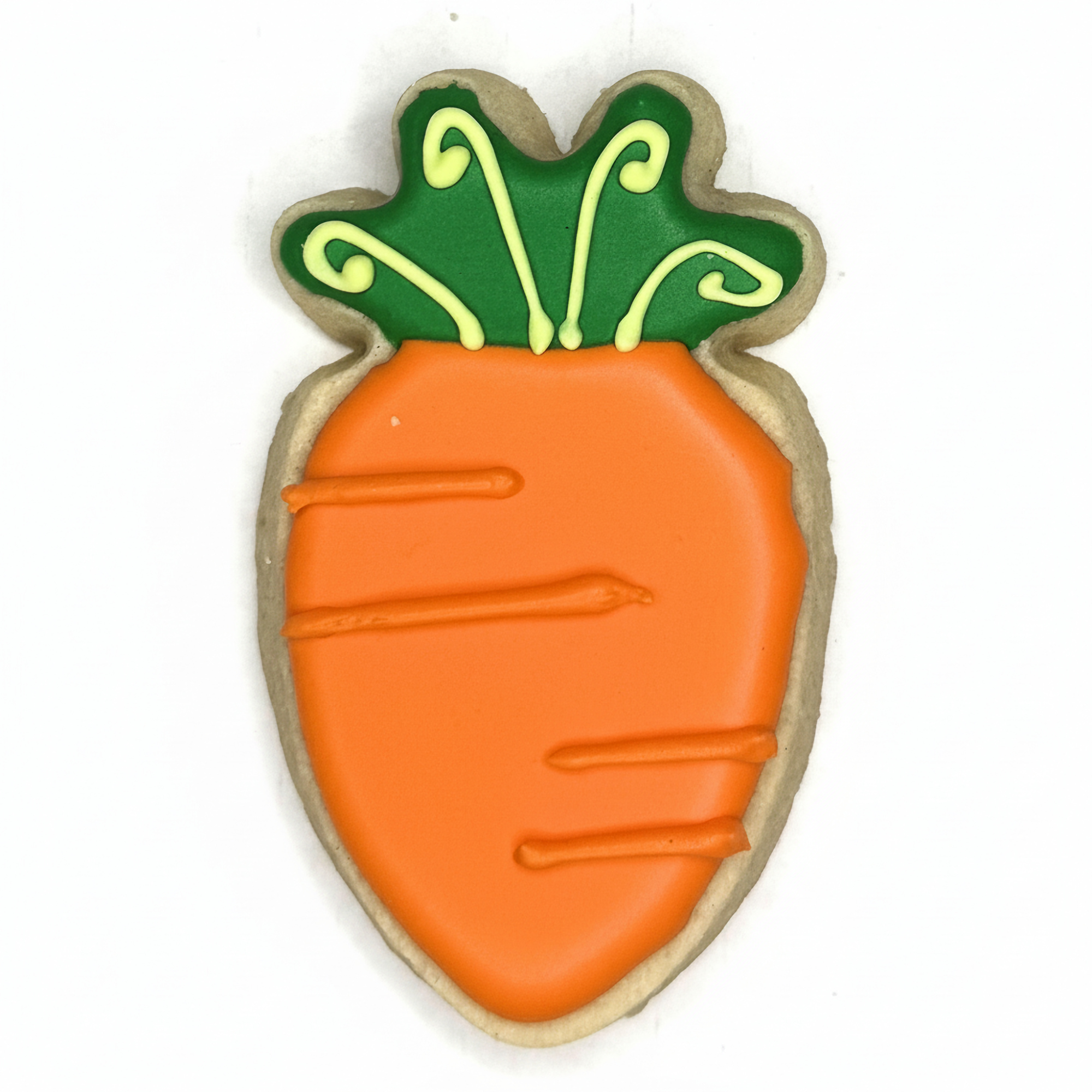 Big Carrot Frosted Cutout Sugar Cookie