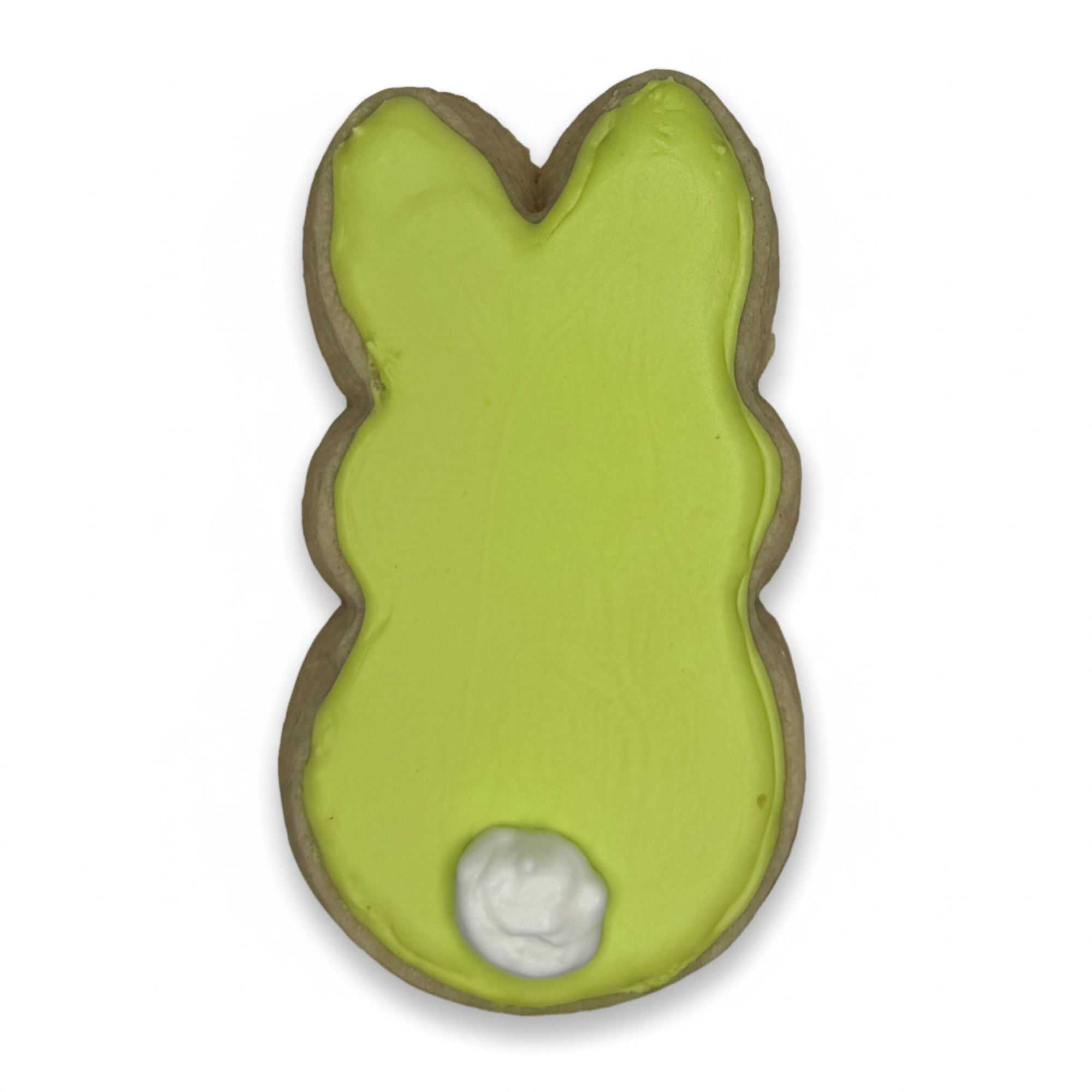 Green Bunny Rabbit Frosted Cutout Sugar Cookie
