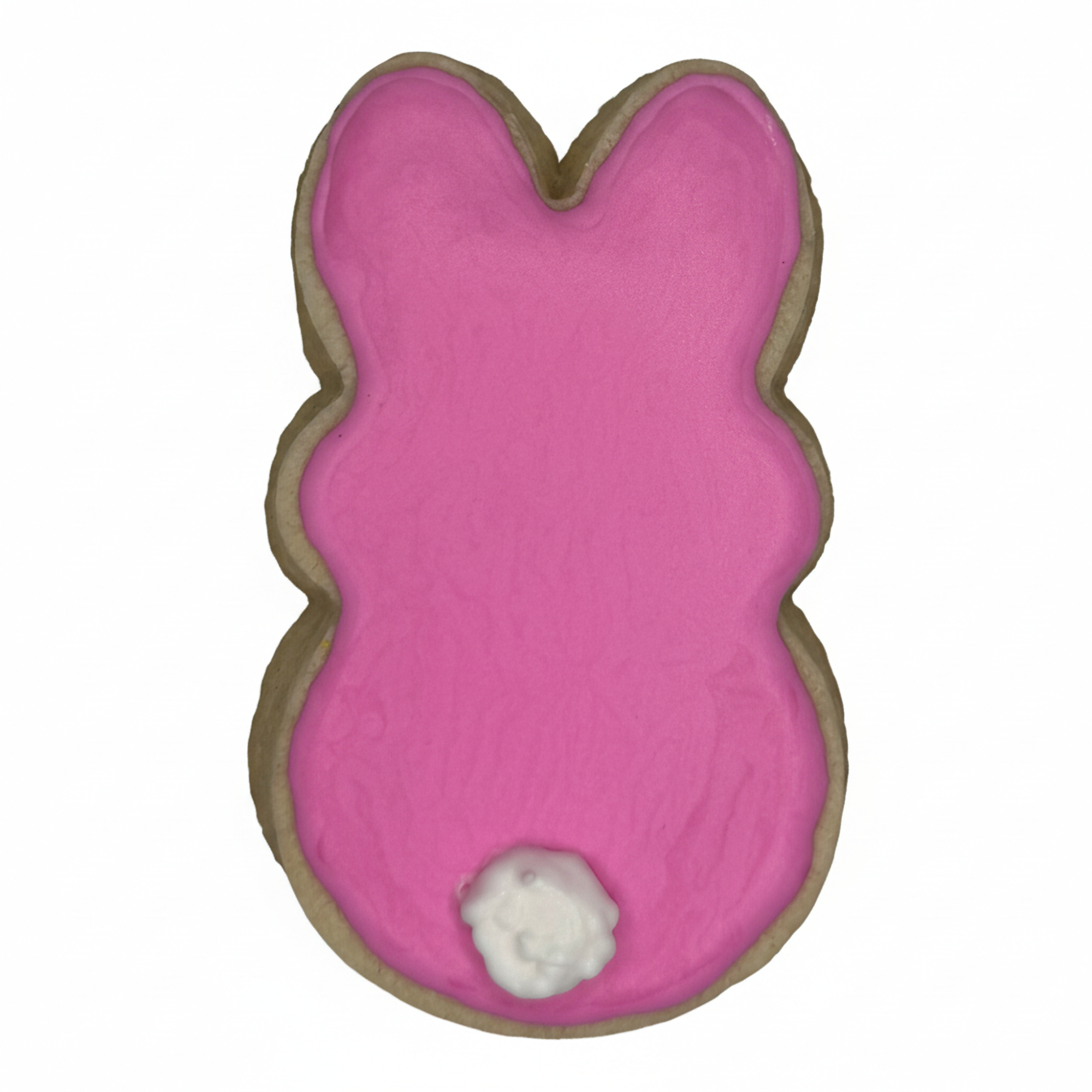 Pink Bunny Rabbit Frosted Cutout Sugar Cookie