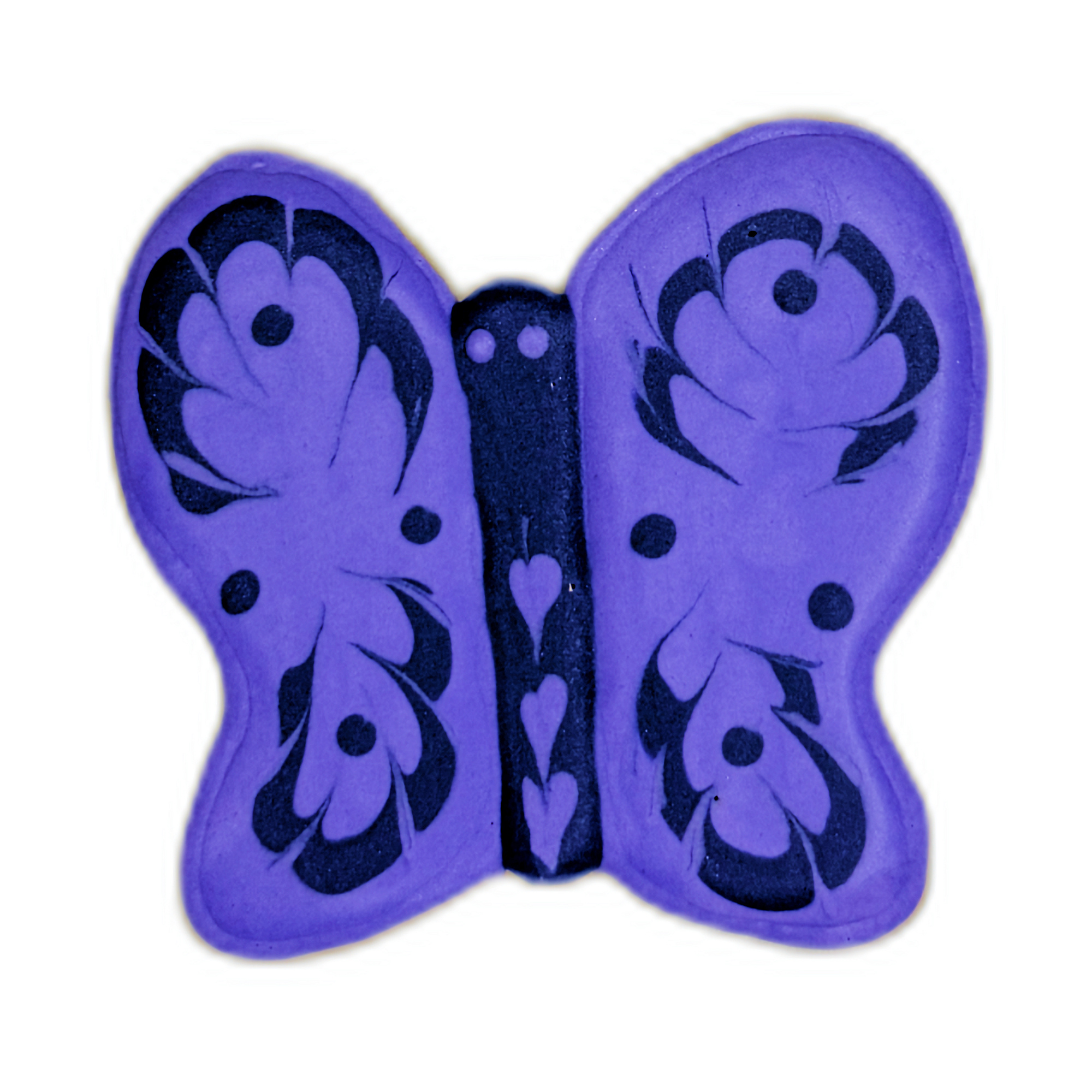 Dark Purple Butterfly Frosted Cutout Sugar Cookie
