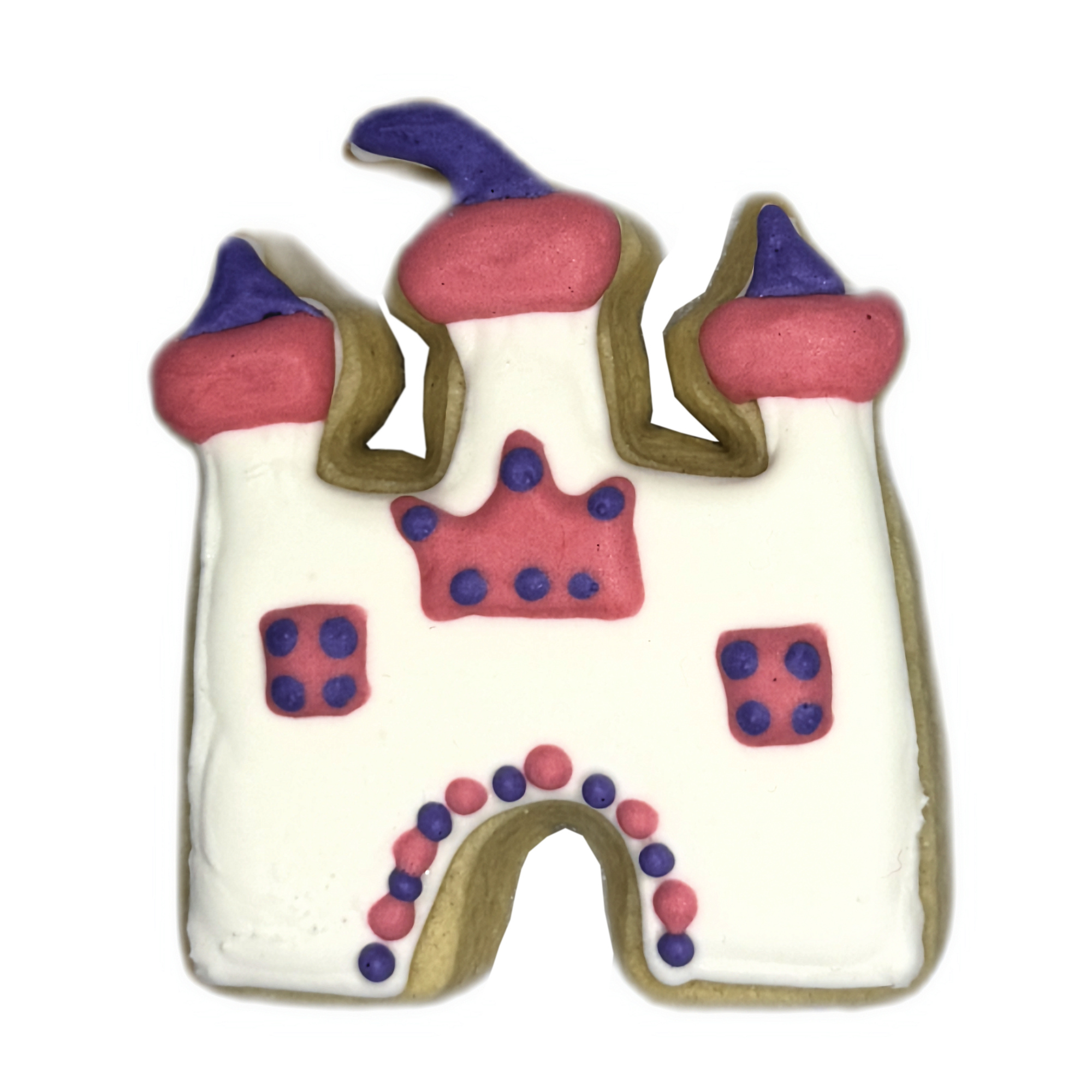 Enchanted Kingdom Castle Frosted Cutout Sugar Cookie