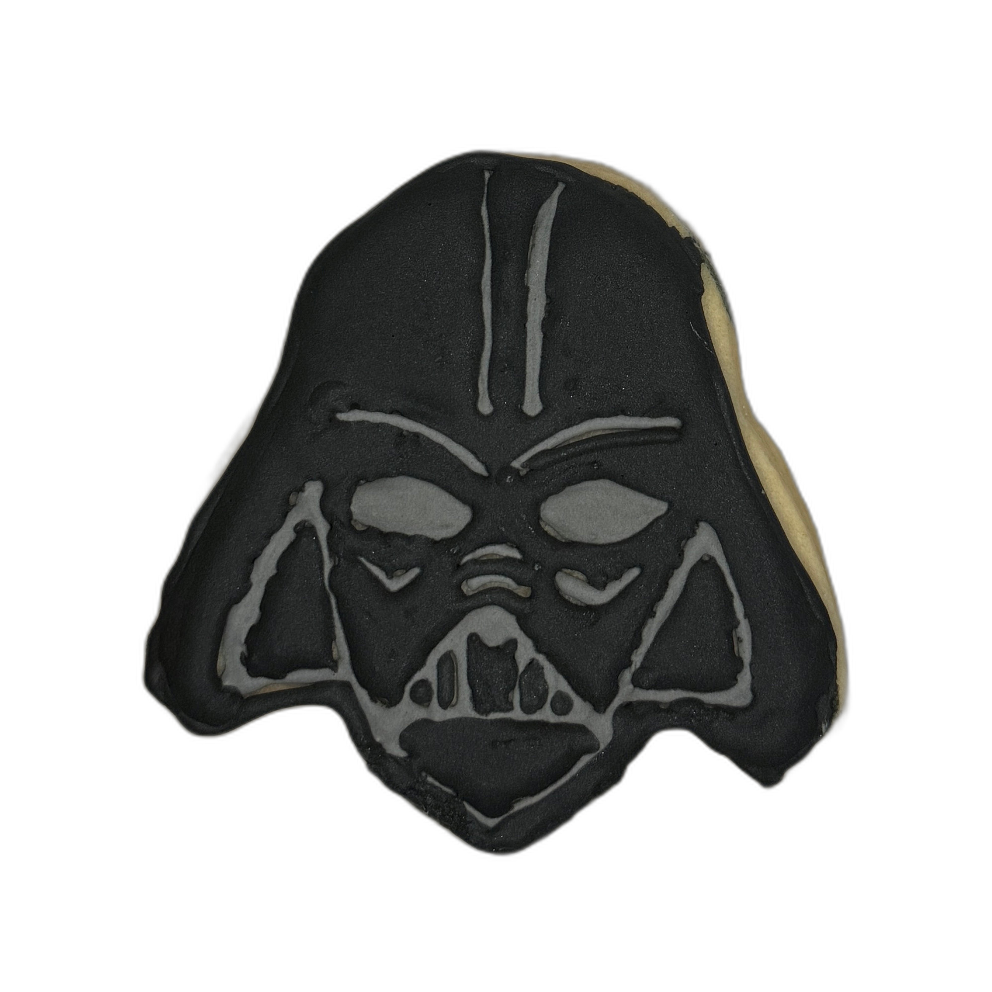 Star Wars Darth Vader Helmet Frosted Cutout Sugar Cookie